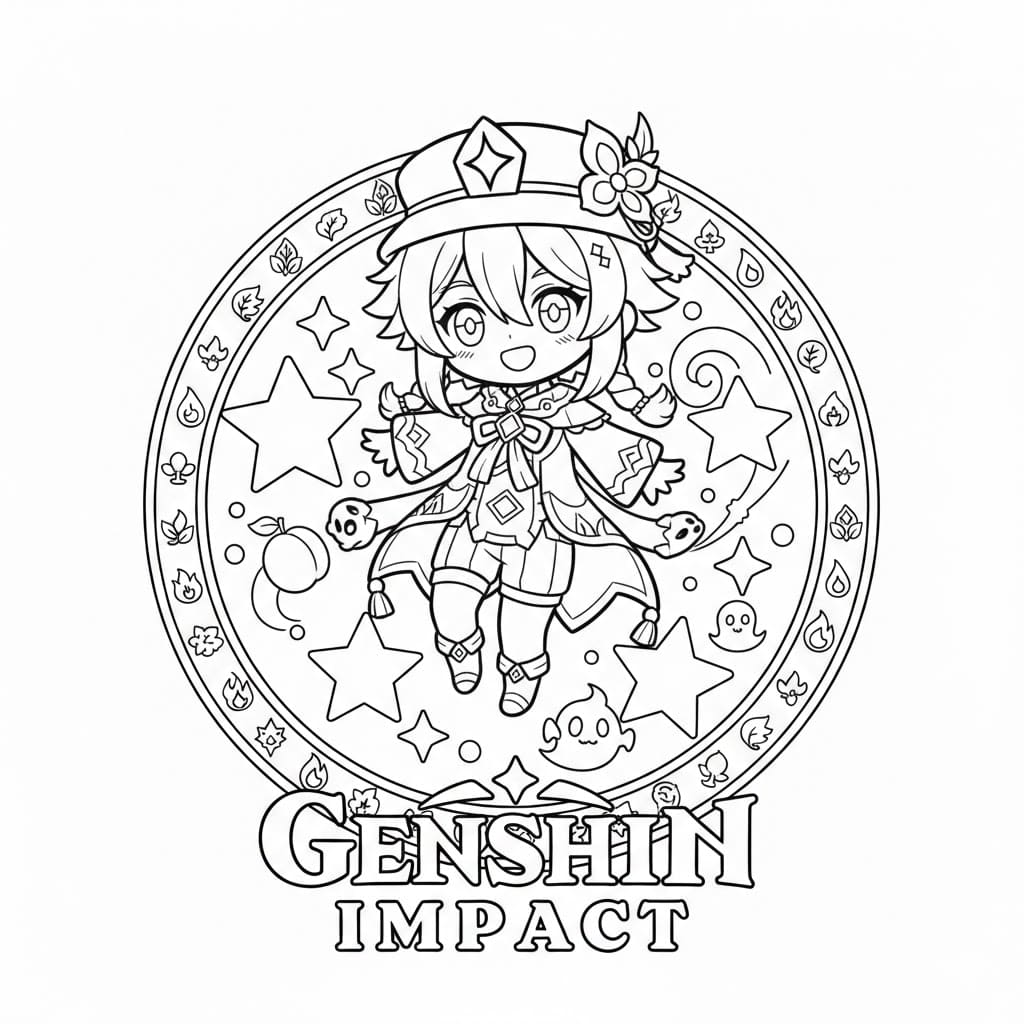 ระบายสี เอเธอร์ จิบิ เก็นชินอิมแพ็ค