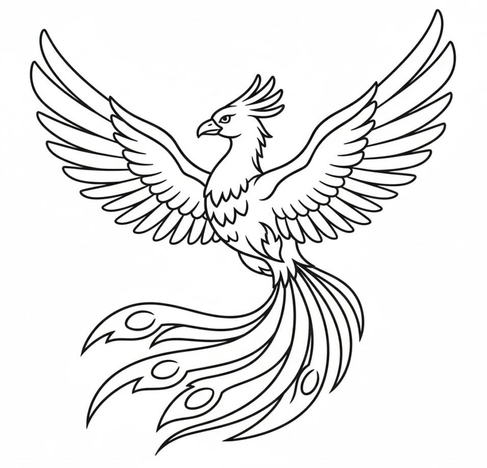 ระบายสี ฟีนิกซ์โบยบิน