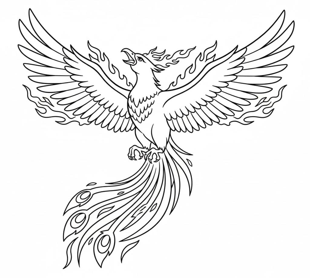 ระบายสี ฟีนิกซ์ศักดิ์สิทธิ์