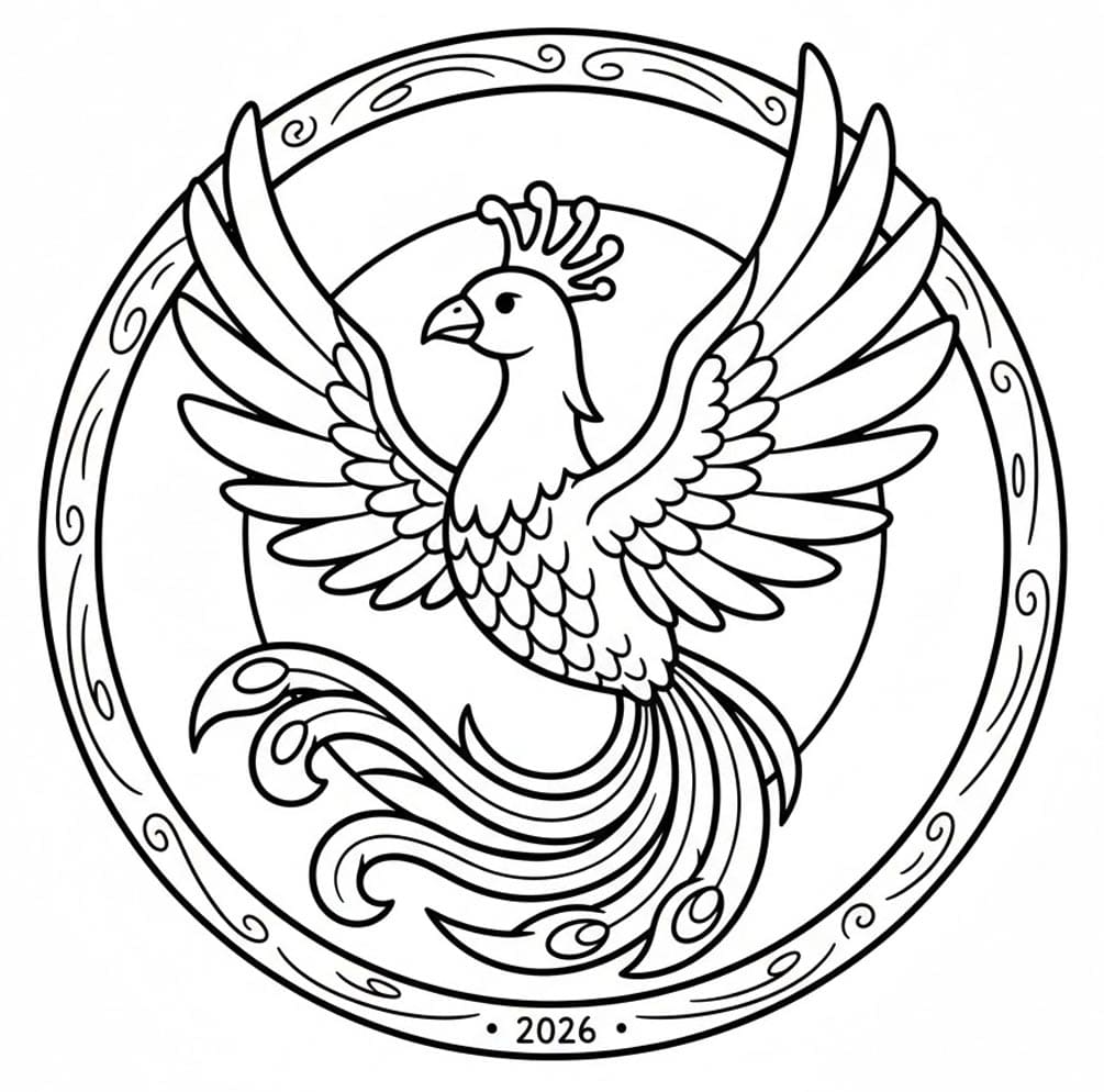 ระบายสี ฟีนิกซ์วงแหวน