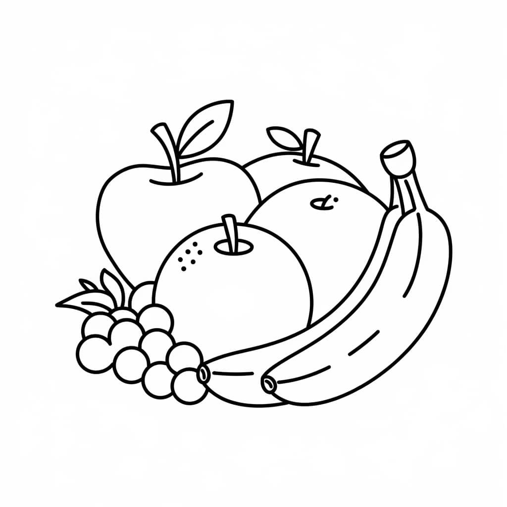 ระบายสี การวาดภาพผลไม้พื้นฐาน