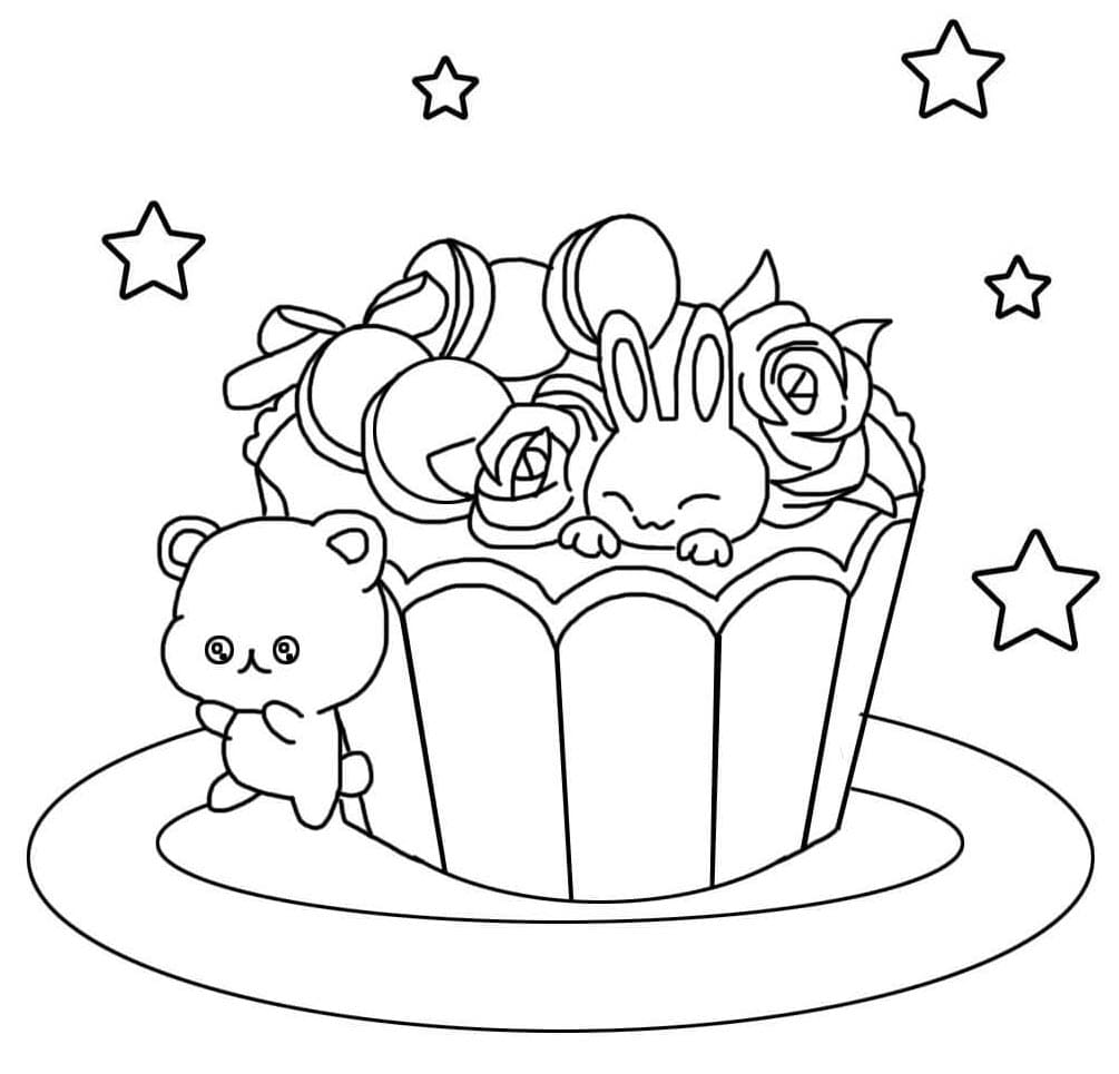 ระบายสี เค้กน่ารัก