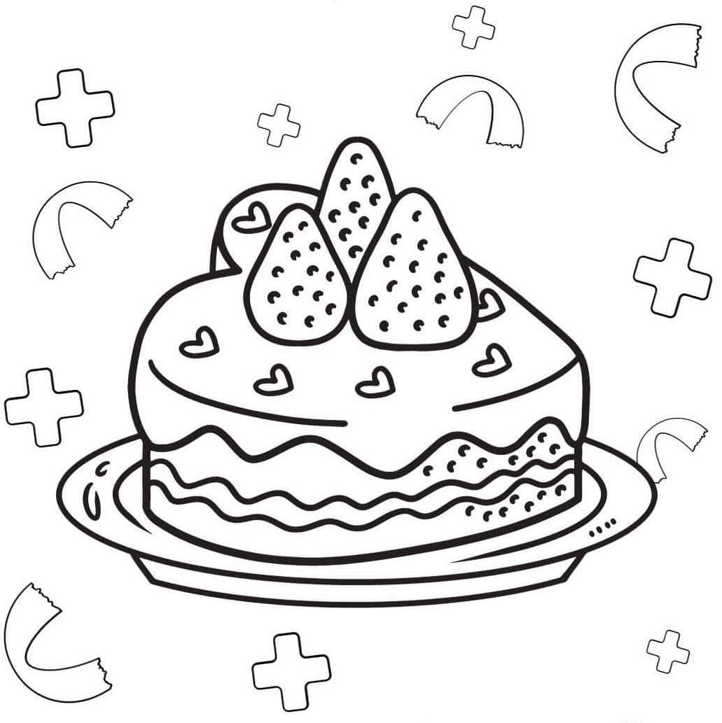 ระบายสี เค้กพิมพ์ได้ฟรี