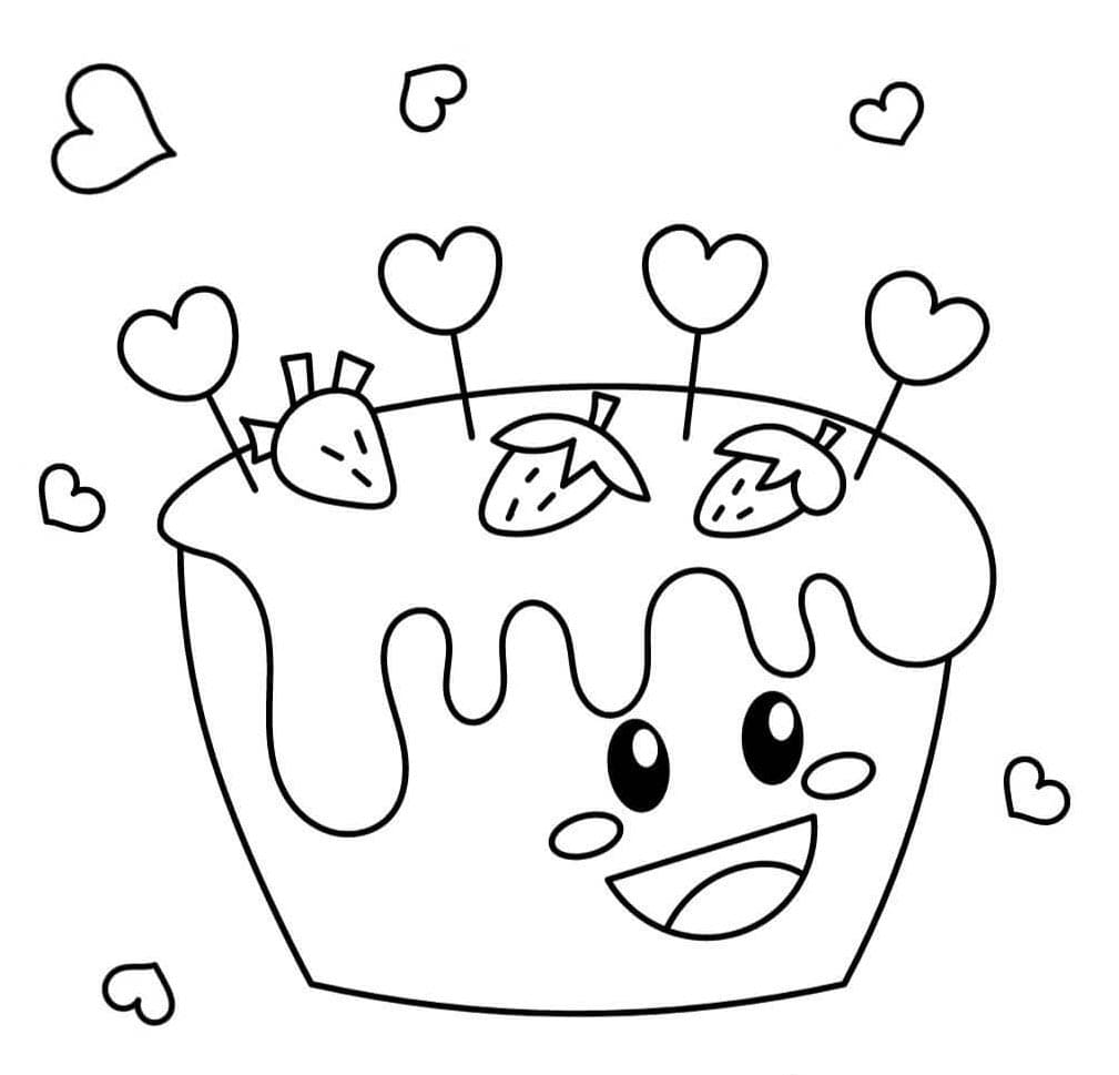 ระบายสี เค้กสำหรับพิมพ์