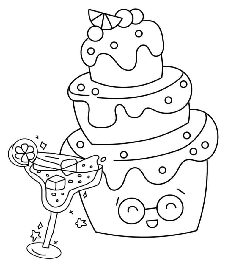 ระบายสี เค้กตลก