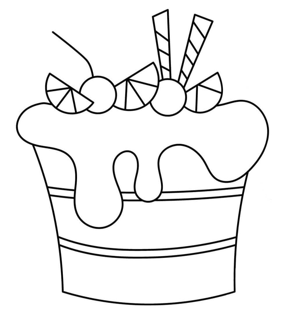 ระบายสี เค้กวันเกิดแสนหวาน