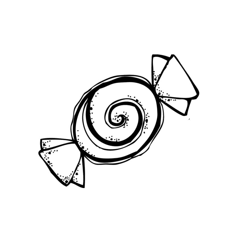 ระบายสี ลูกอมเปปเปอร์มินต์