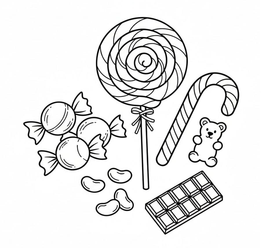 ระบายสี ลูกอม