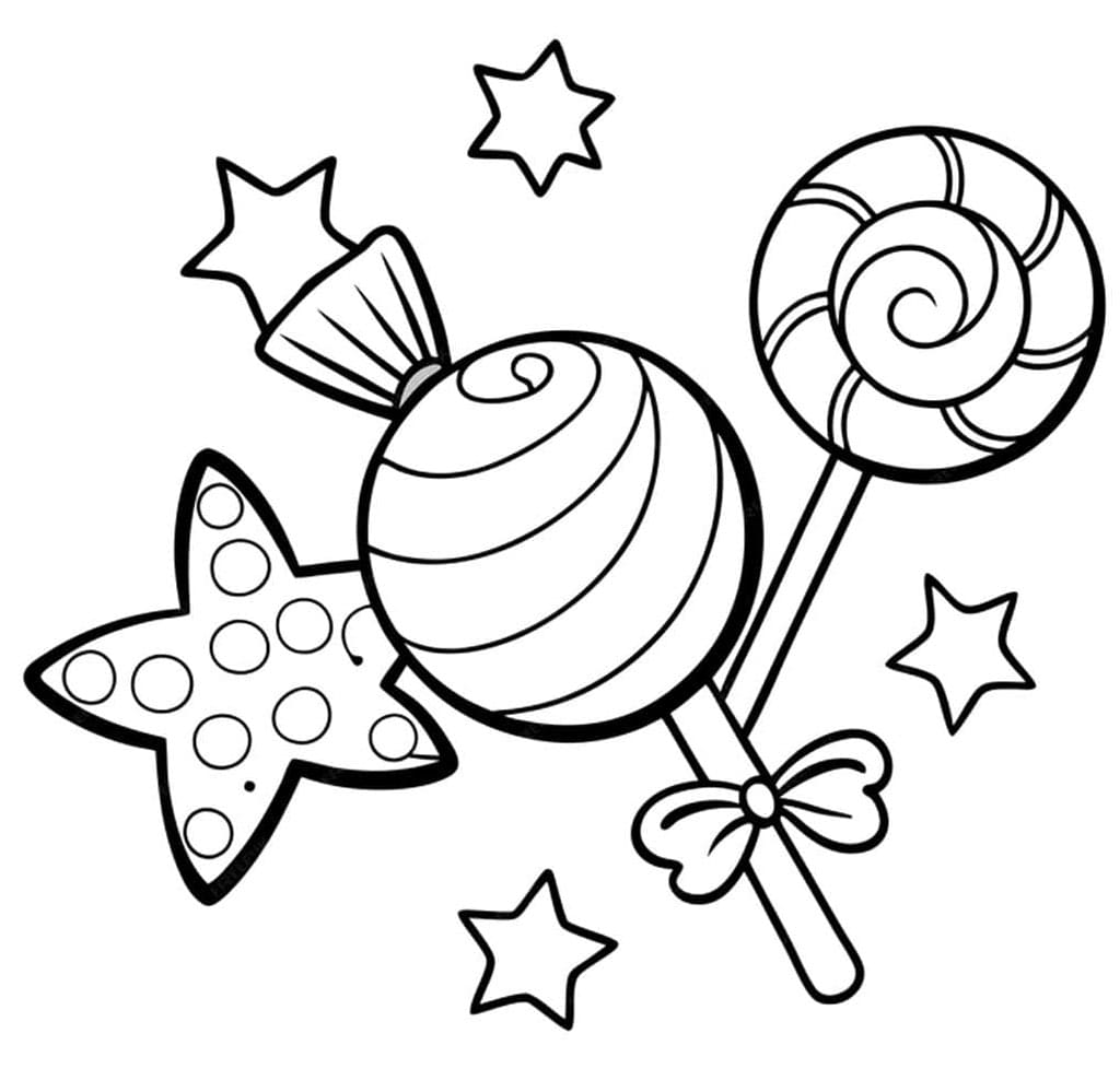 ระบายสี ลูกอมน่ารัก