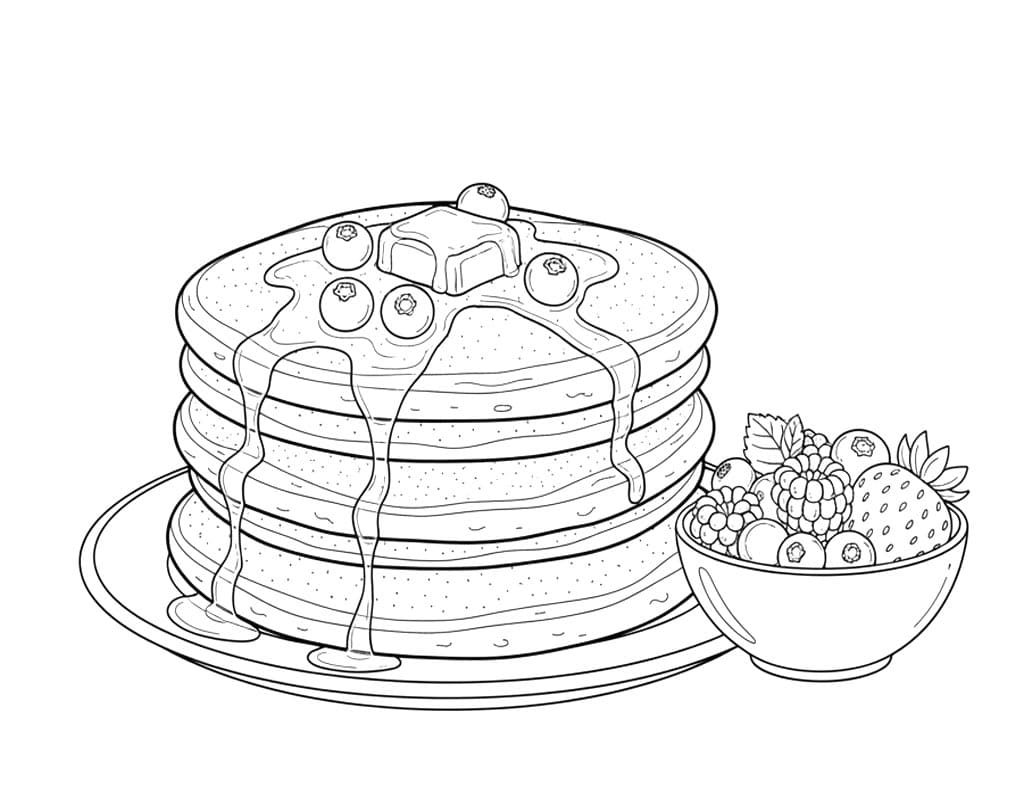 ระบายสี แพนเค้กน้ำผึ้ง