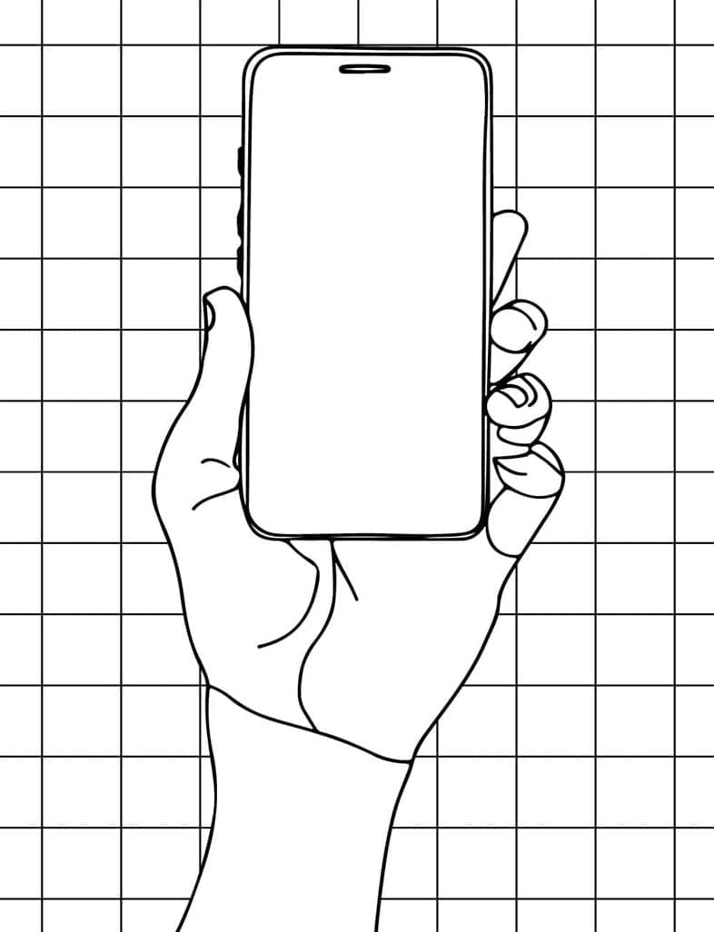ระบายสี ภาพโทรศัพท์สมัยใหม่