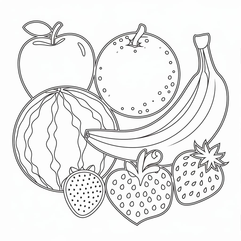 ระบายสี ผลไม้ที่หาได้ง่ายและฟรี