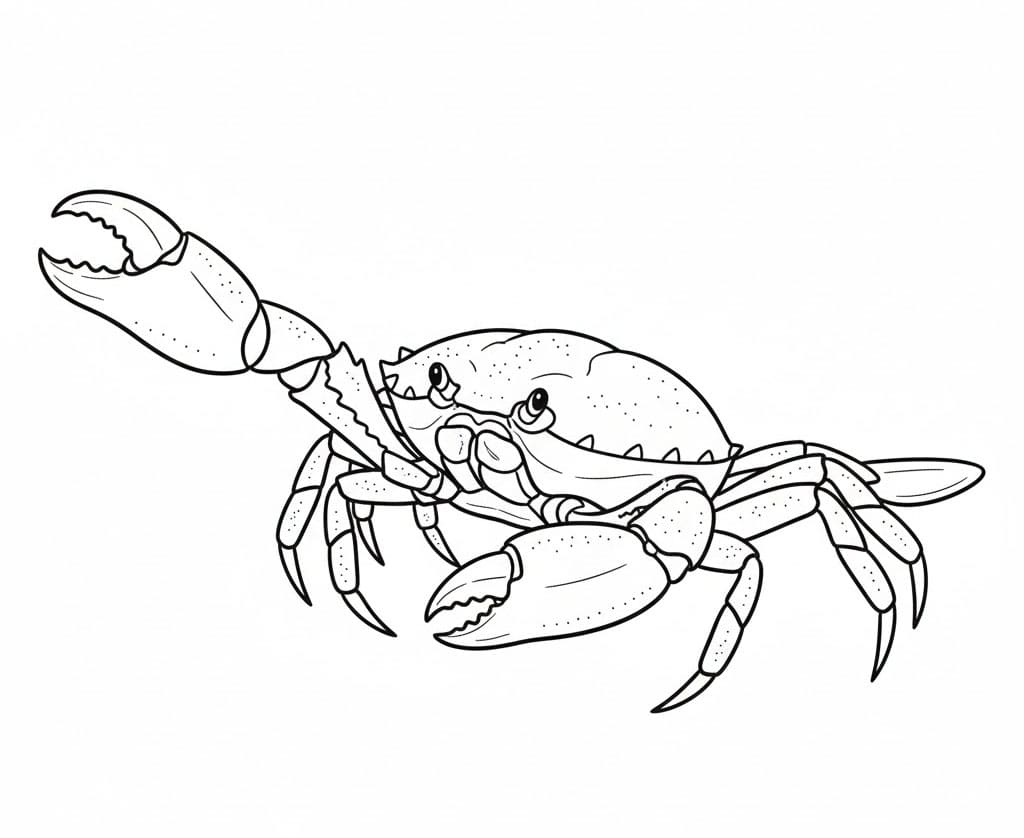 ระบายสี ปูคลื่นทะเล