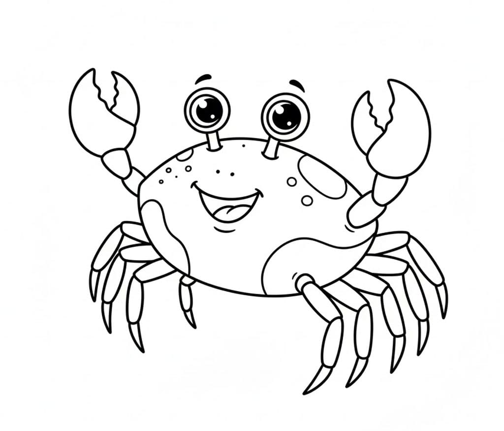 ระบายสี ปูร่าเริง