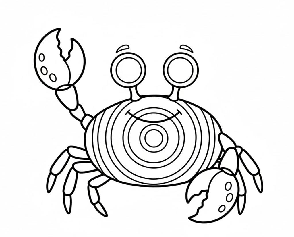 ระบายสี ปูแสนสุข