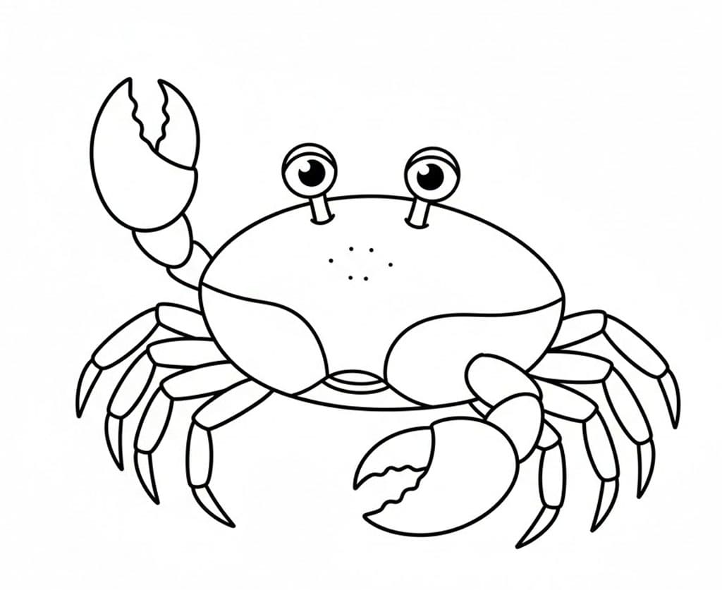 ระบายสี ปูทะเลสดใส