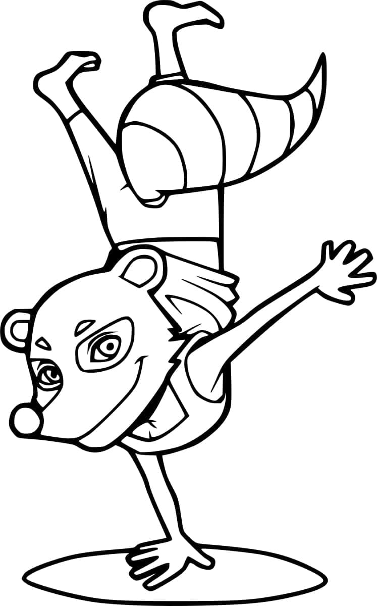 ระบายสี แรคคูนสุดอัศจรรย์