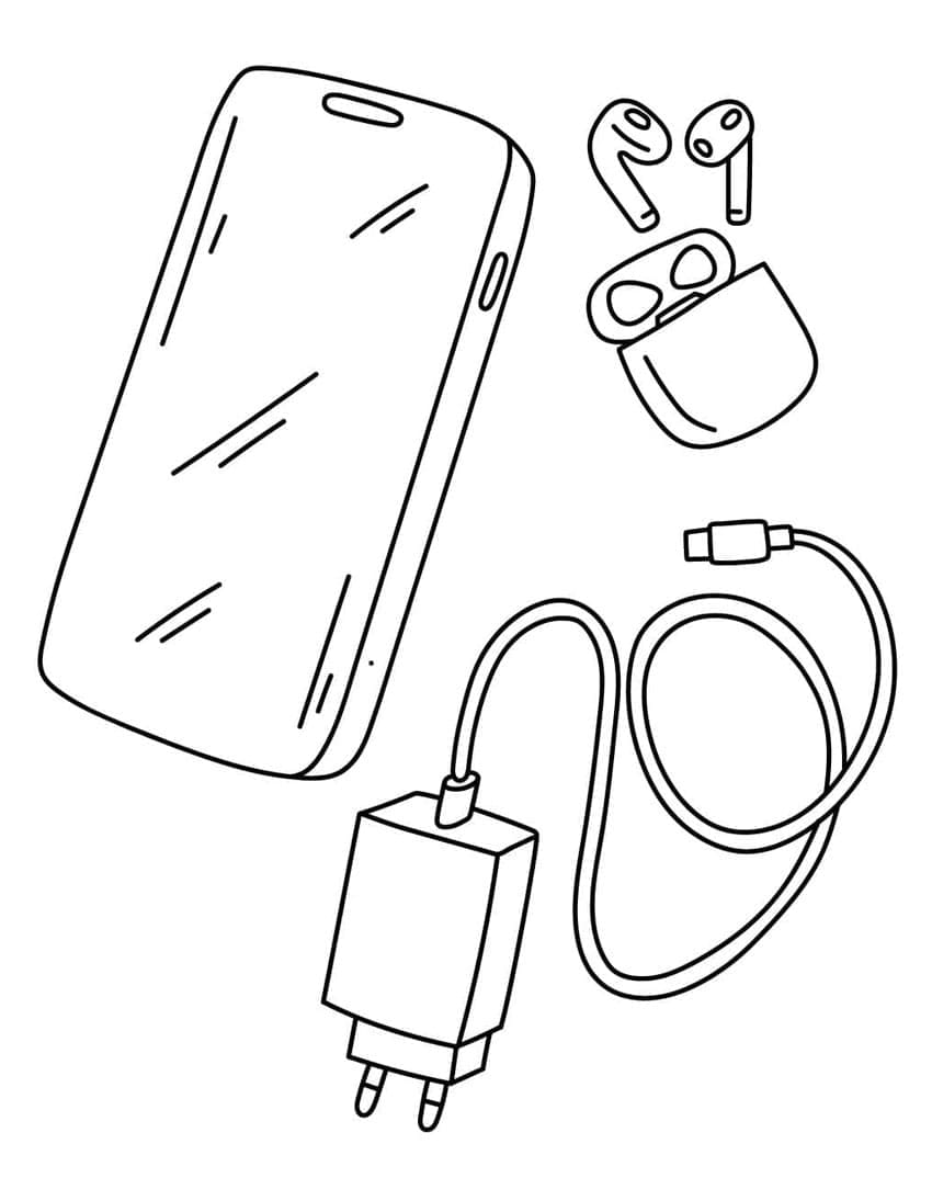 ระบายสี สิ่งของของโทรศัพท์