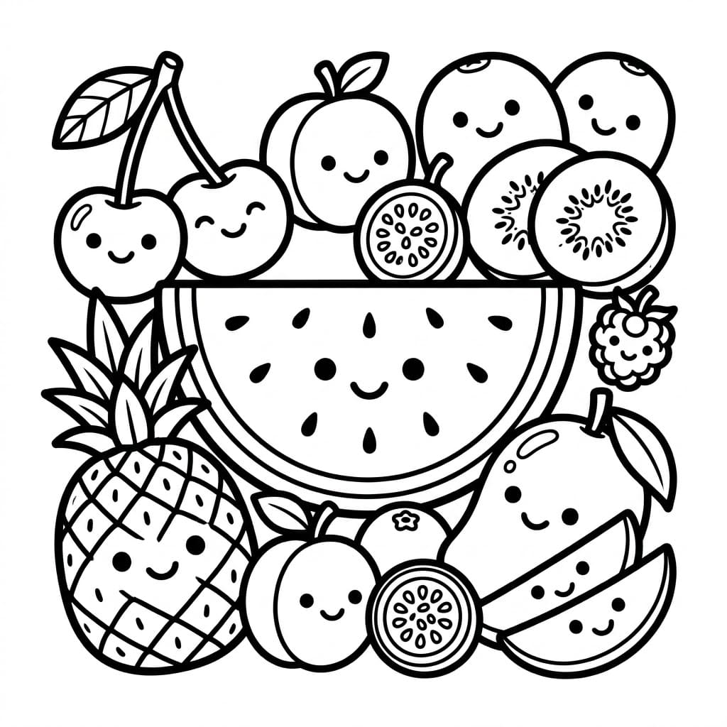 ระบายสี แตงโมแสนหวาน