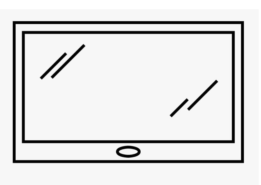 ระบายสี ทีวีแบบเรียบง่ายทันสมัย