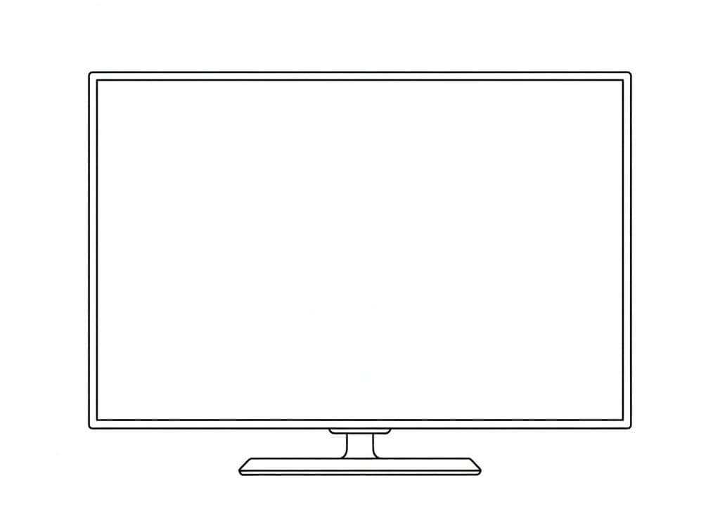 ระบายสี ทีวีจอแบน