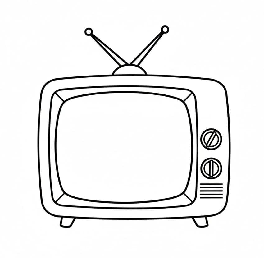 ระบายสี ทีวีรุ่นเก่า