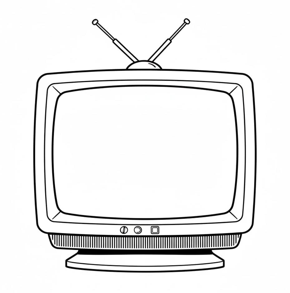 ระบายสี ทีวีสำหรับพิมพ์ฟรี