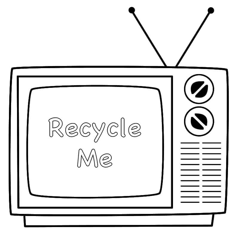 ระบายสี ทีวีที่มีเสาอากาศ