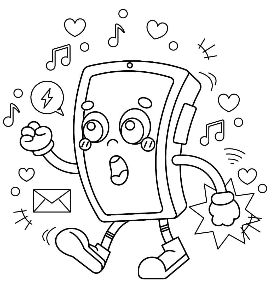 ระบายสี โทรศัพท์ตลกๆ