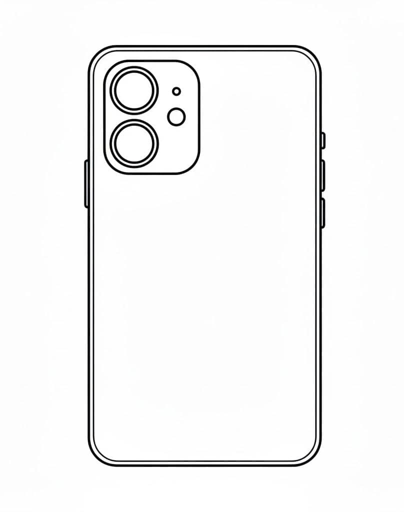 ระบายสี โทรศัพท์กล้องคู่แนวตั้ง