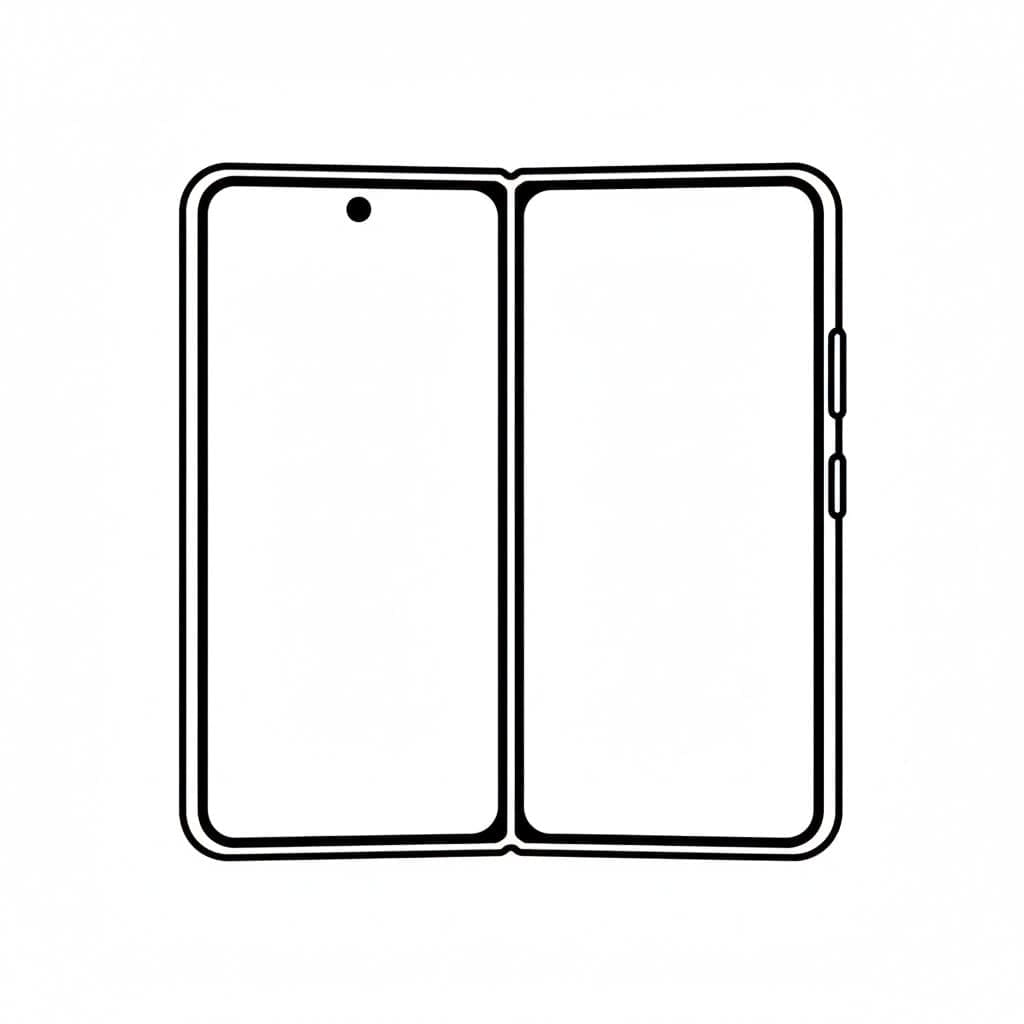 ระบายสี โทรศัพท์พับได้