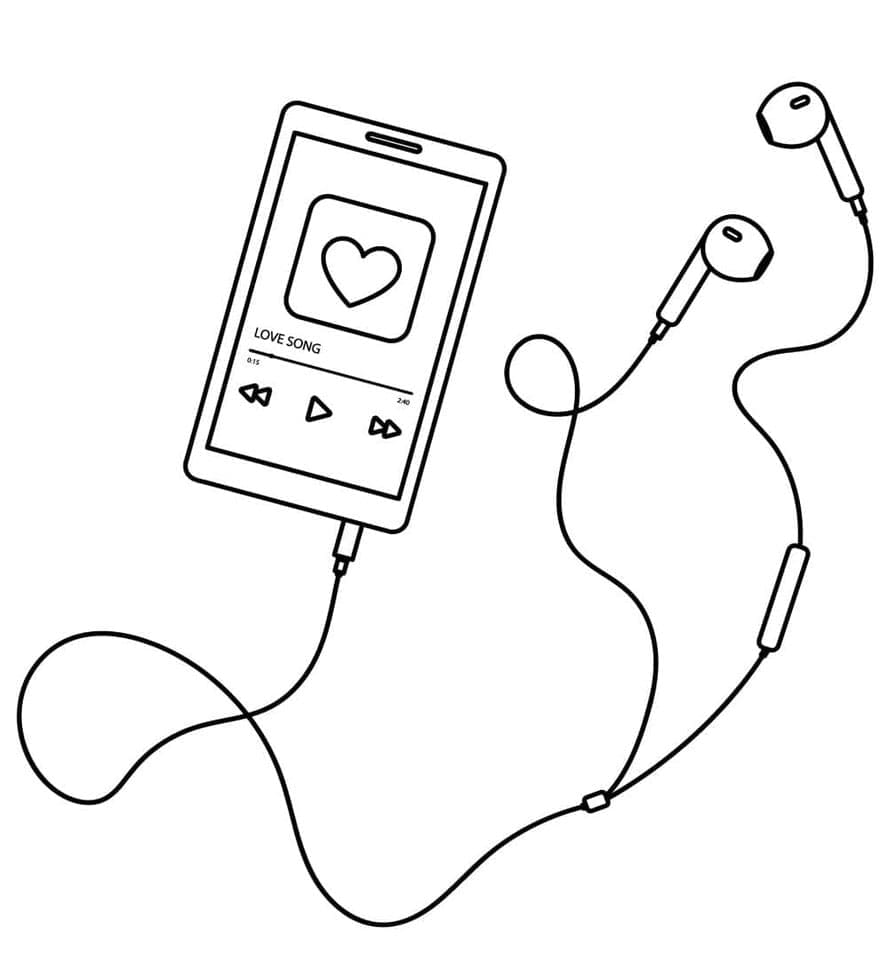 ระบายสี โทรศัพท์สำหรับฟังเพลง