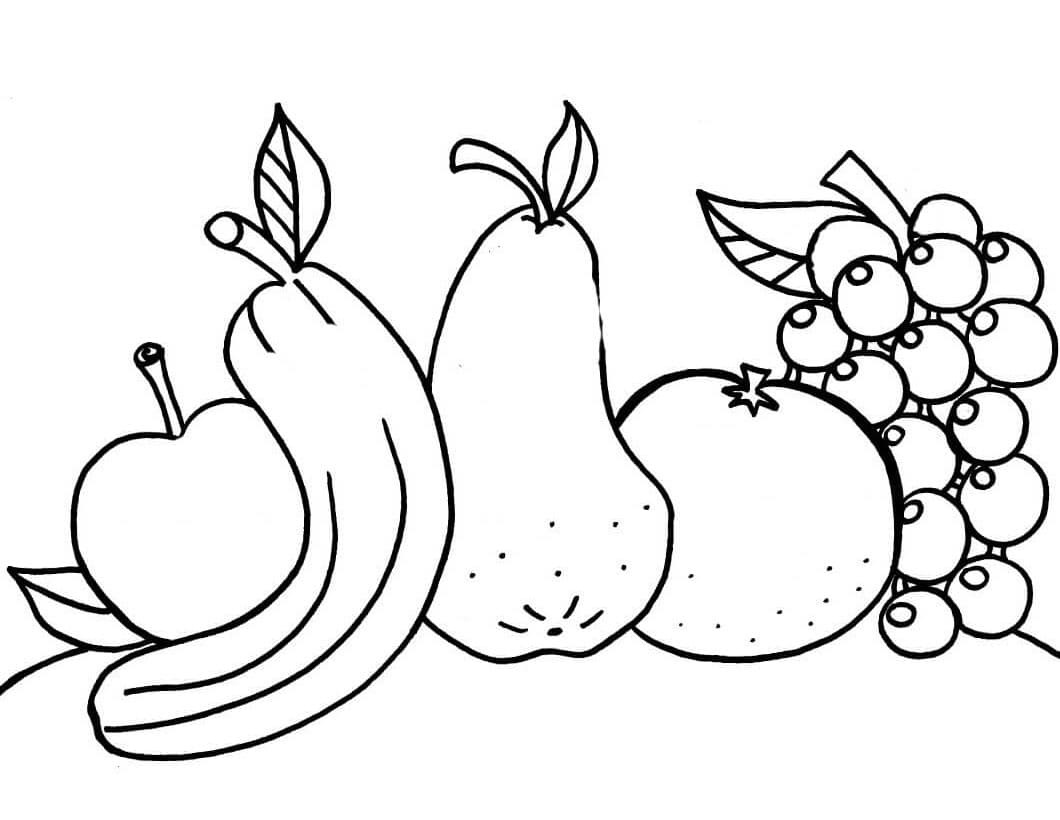 ระบายสี วาดรูปผลไม้