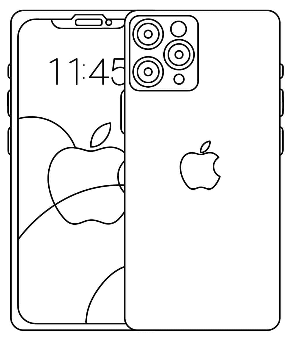 ระบายสี ไอโฟนของแอปเปิล