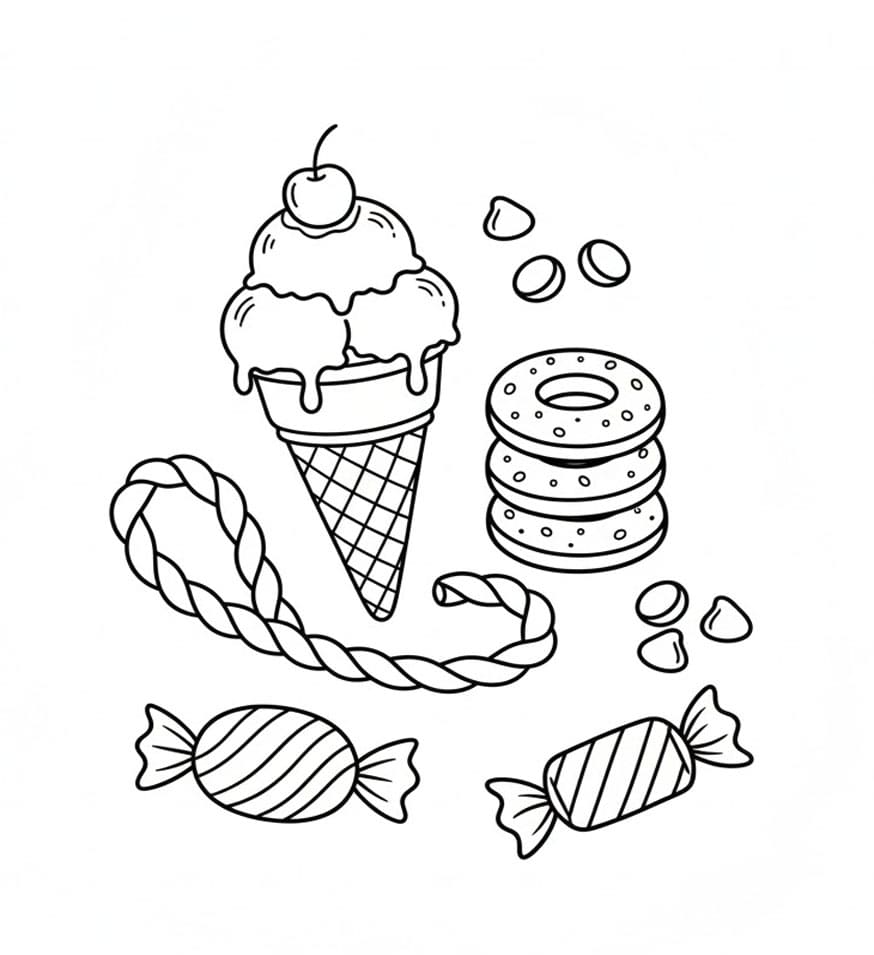 ระบายสี ไอศกรีมสายรุ้ง