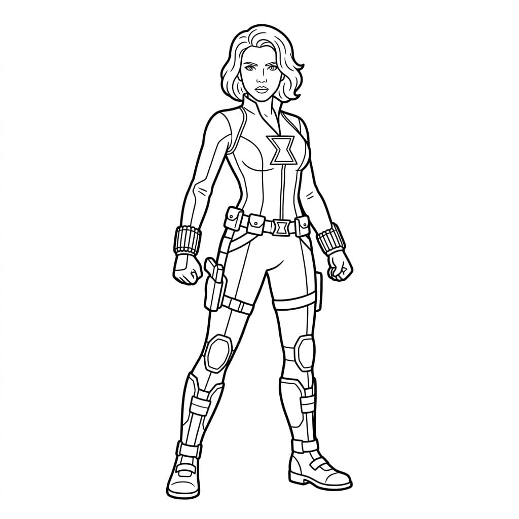 ระบายสี แบล็ควิโดว์เงียบงัน