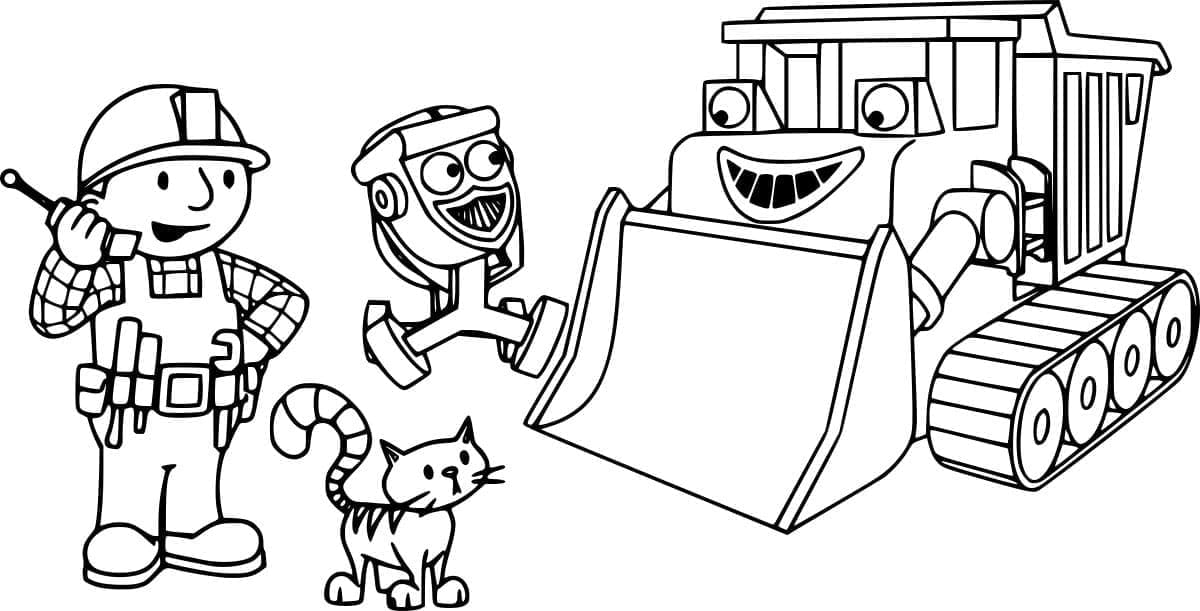 ระบายสี บ็อบกับเครื่องจักร