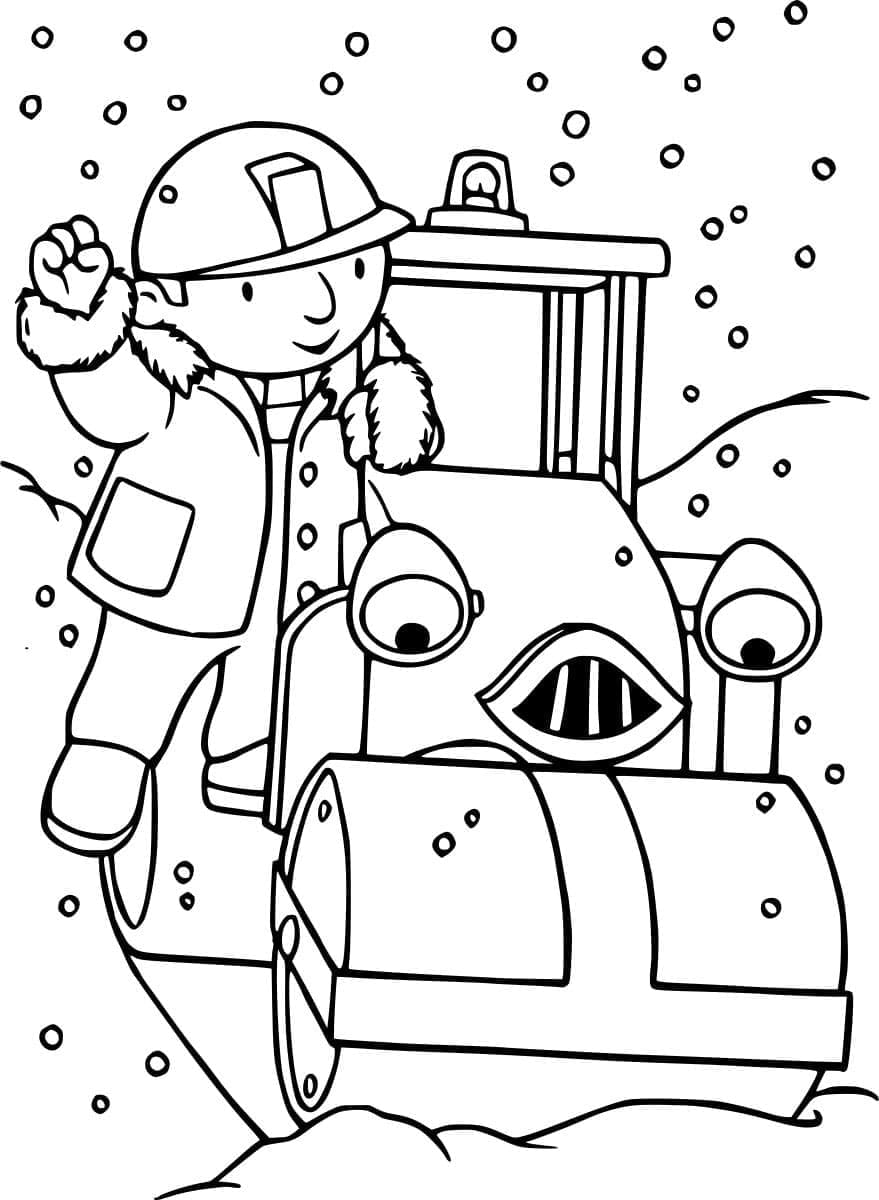 ระบายสี บ็อบและโรลีย์ในหิมะ