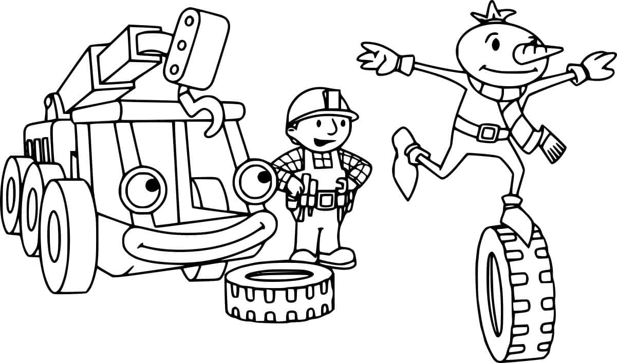 ระบายสี บ็อบและสปัดกับลอฟตี้