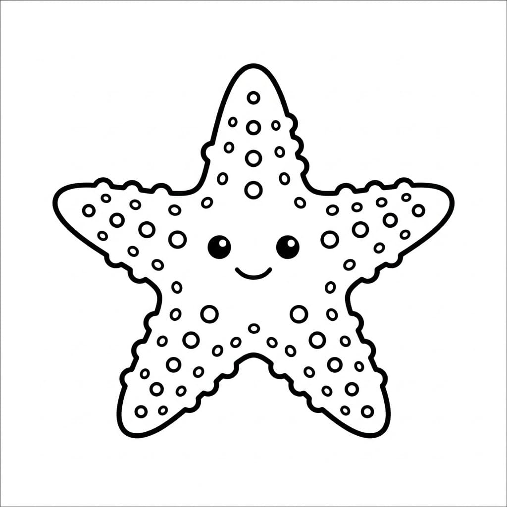 ระบายสี ดาวทะเลน่ารัก