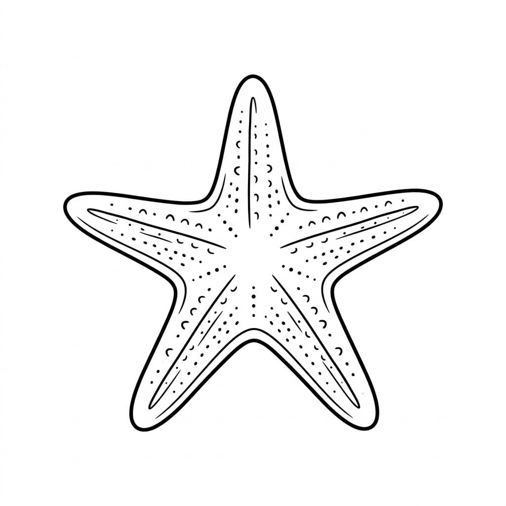 ระบายสี ดาวทะเลแสงดาว
