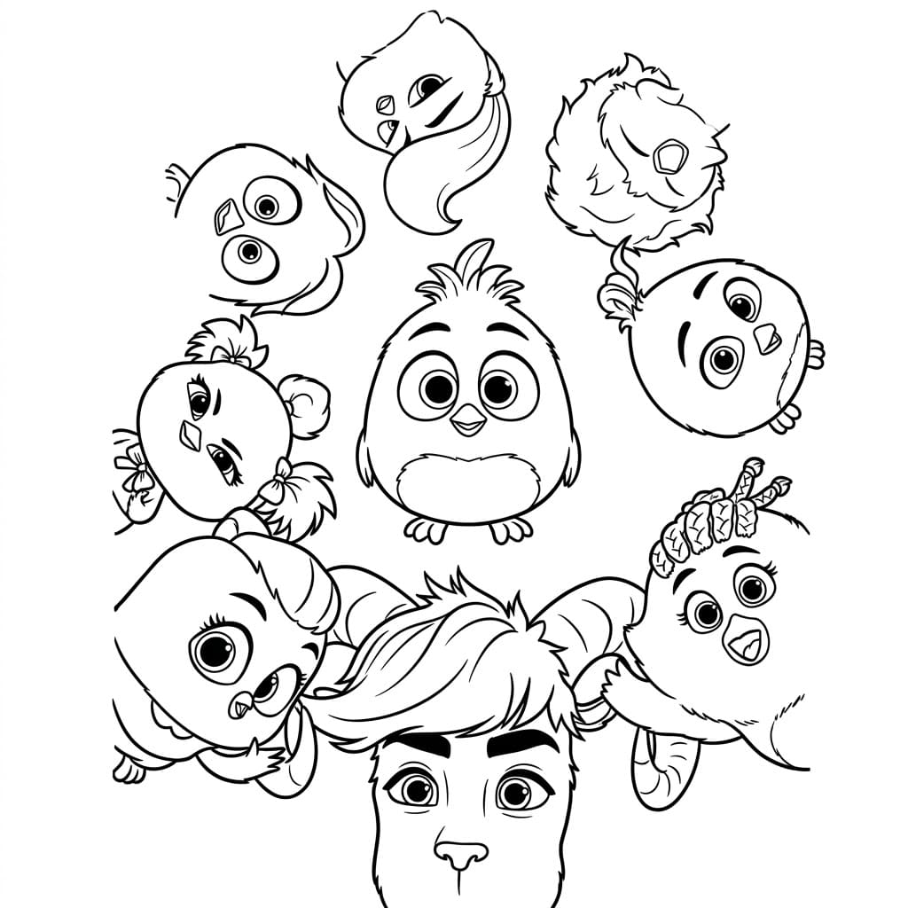 ระบายสี ฝูงลูกเจี๊ยบร่าเริง