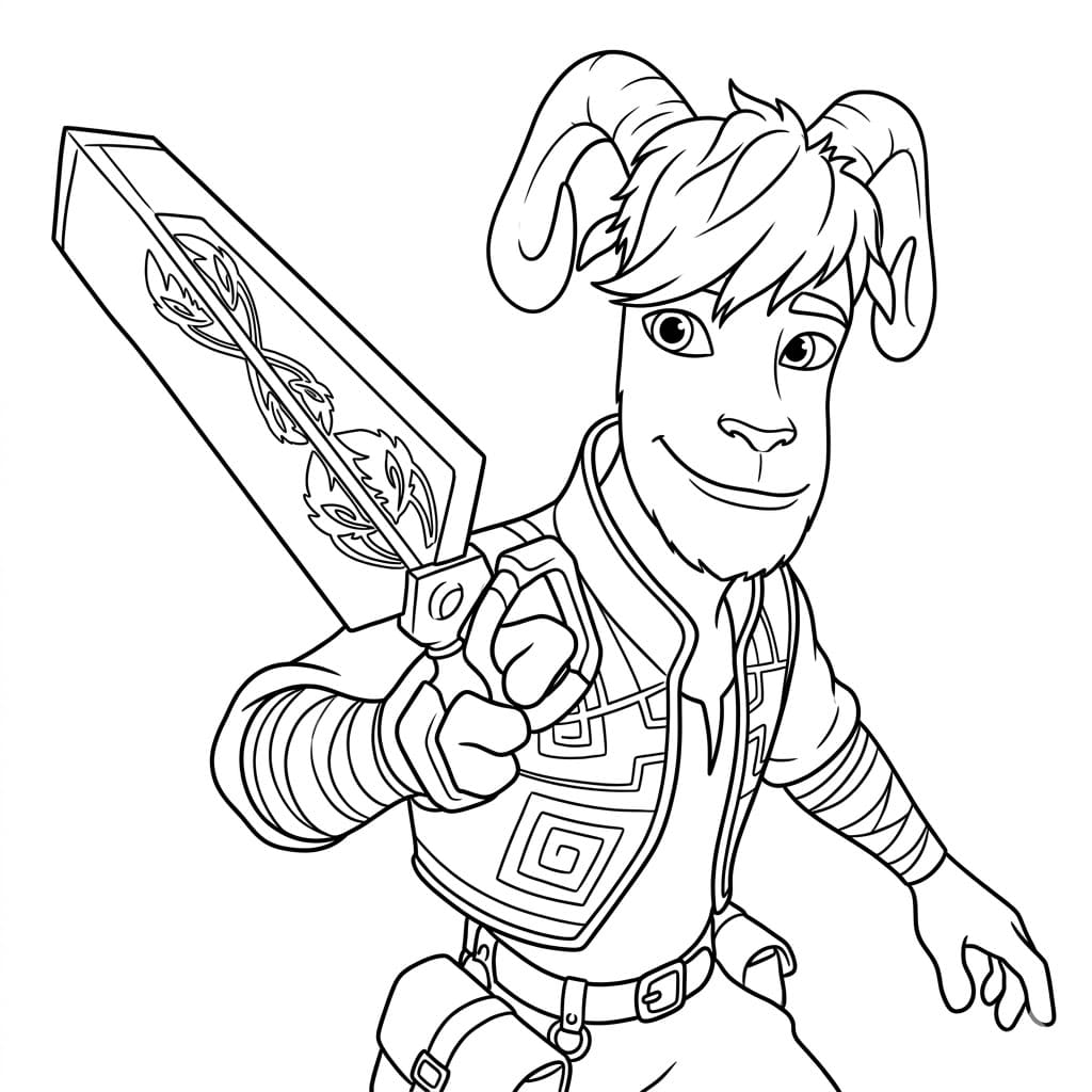 ระบายสี ฮีโร่นักดาบ