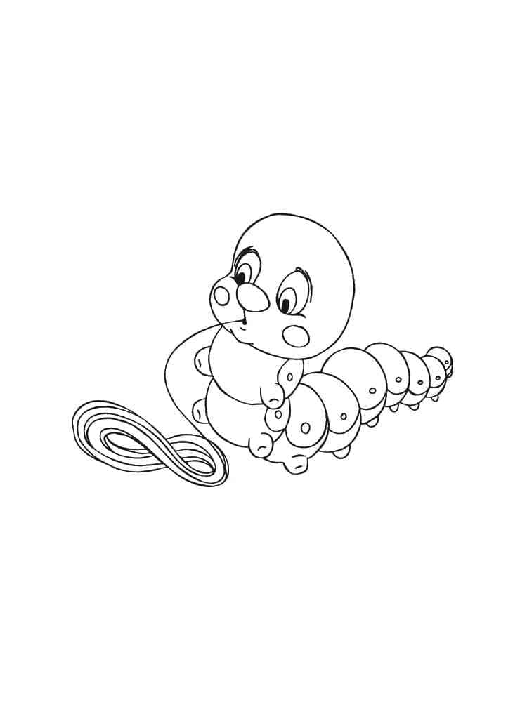 ระบายสี หนอนน้อยฟรี