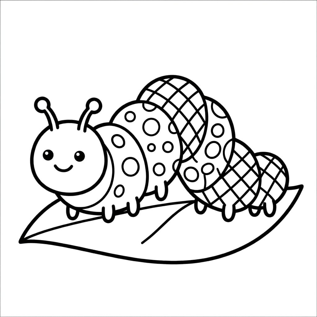 ระบายสี หนอนผีเสื้อนักผจญภัย