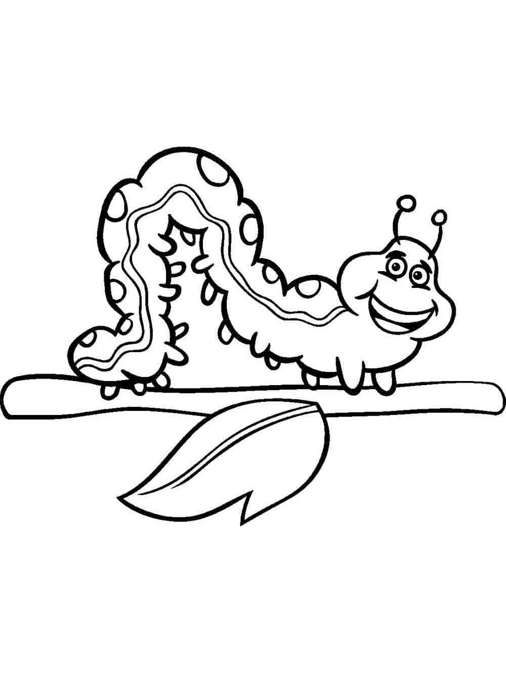 ระบายสี หนอนผีเสื้อแสนสนุก