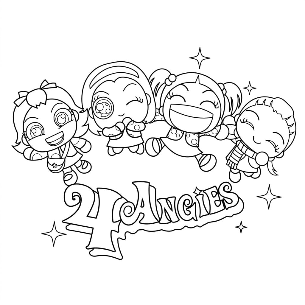 ระบายสี แก๊งโฟร์แองจี้ส์