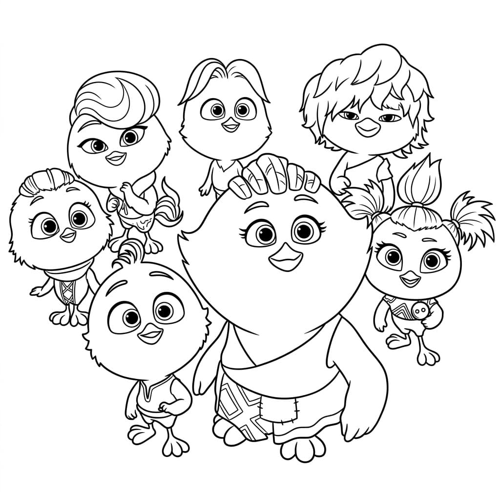 ระบายสี ครอบครัวลูกเจี๊ยบ