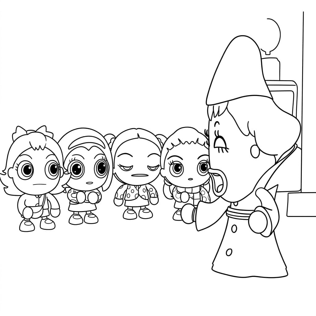 ระบายสี คุณครูกับแองจี้ส์