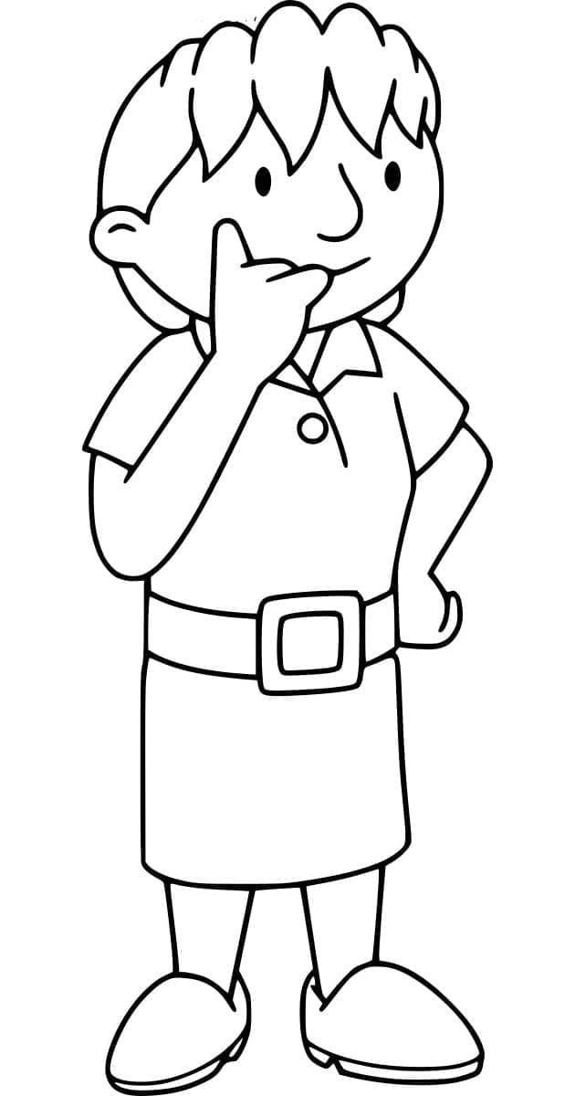 ระบายสี คุณนายเพอร์ซิวัล จากเรื่อง บ็อบ เดอะ บิลเดอร์